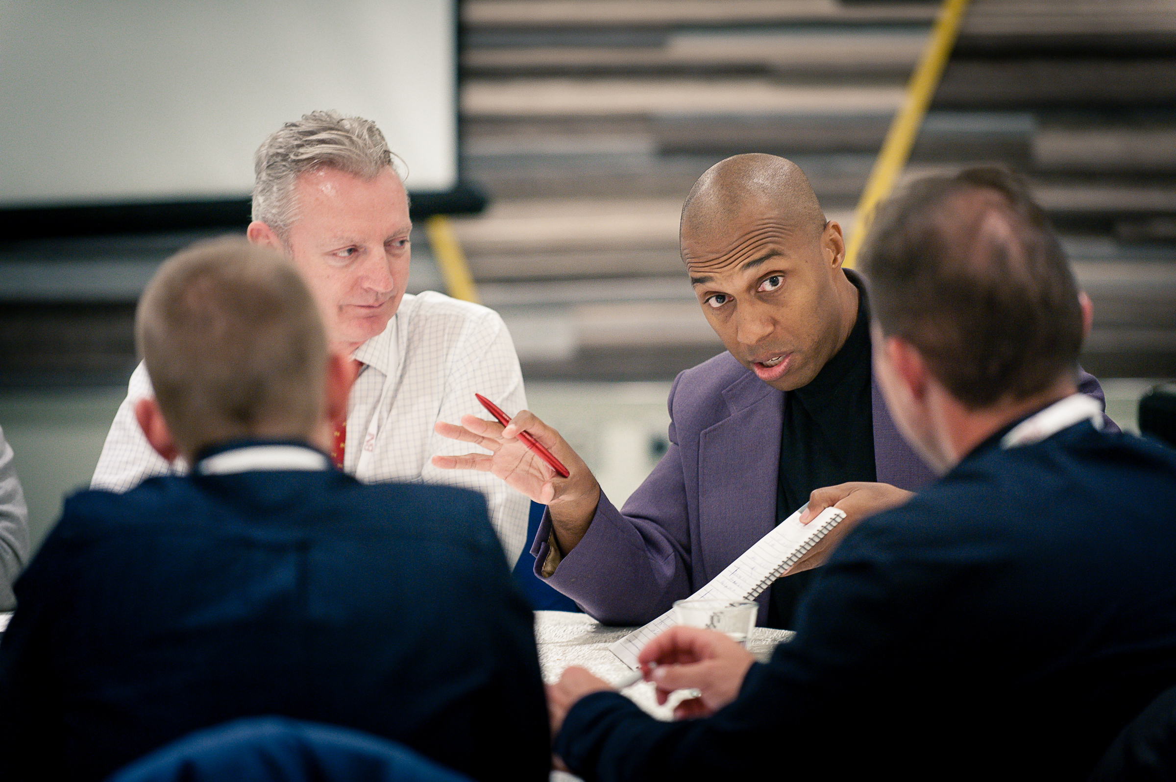 Chapter members at a meeting